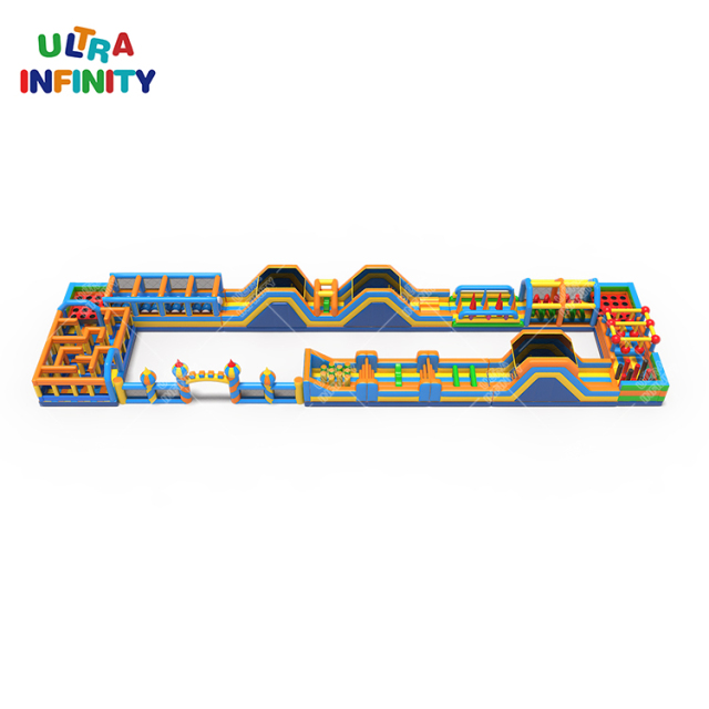 Inflatable Obstacle Course Bouncer Jumping Park Inflatable Theme Park