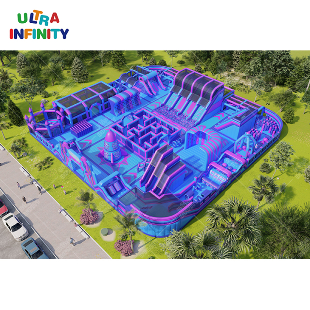 Inflatable Trampolines Playground Obstacle Course Outdoor & Indoor Theme Park