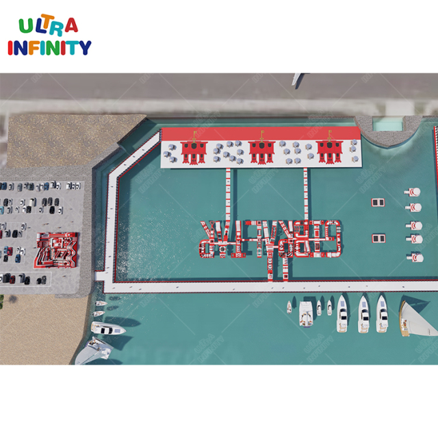 Introducing a Customized Inflatable Water Park for our Gibraltar Clients - A Refreshing Aquatic Experience