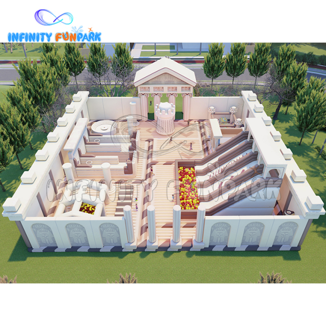 Explore the Ancient Greek Style Indoor & Outdoor Inflatable Theme Park!