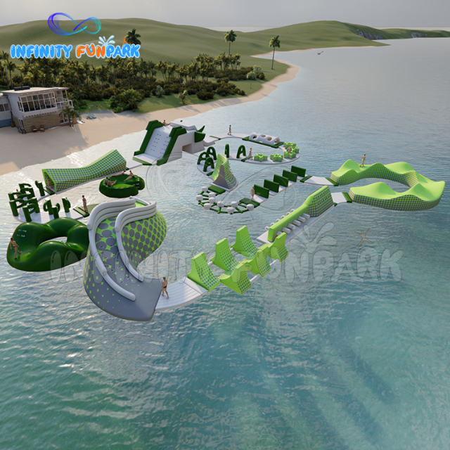 Introducing Aquatic Adventure: Our Innovative Custom Inflatable Water Park
