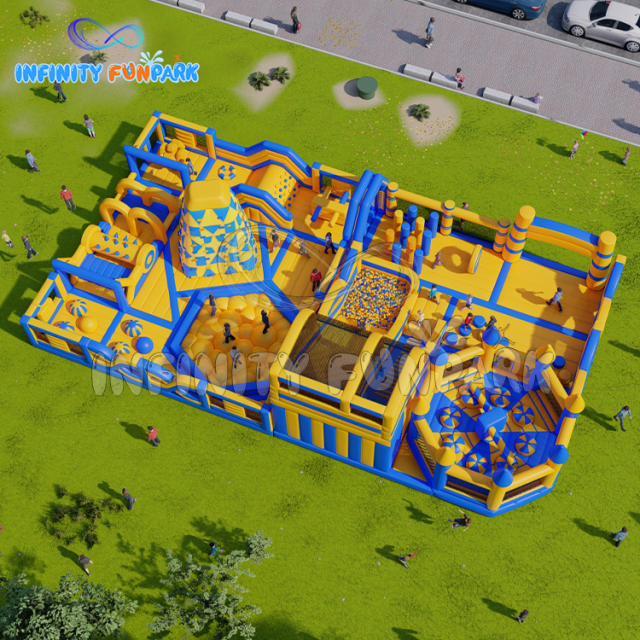 Thrilling Inflatable Adventure: Delivering a Bespoke 22*12 Inflatable Theme Park