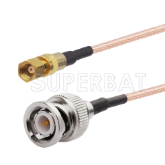 SMC Plug to BNC Male Cable Using RG316 Coax