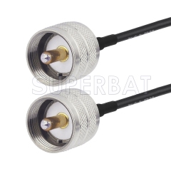 UHF Male to UHF Male Cable Using RG58 Coax