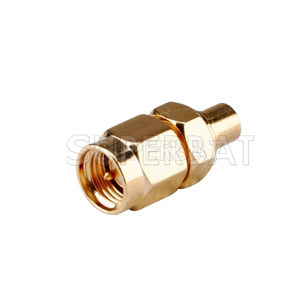 MCX Jack Female to SMA Plug Male Adapter Straight