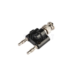 BNC Plug Male to Banana Plug Male Adapter U-Shape