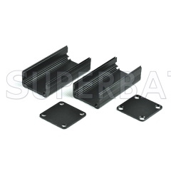 Black Color Aluminum Enclosure Case Split Body 25mm*25mm*50mm(W*H*L)