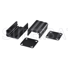 Black Color Aluminum Enclosure Case Split Body 25mm*25mm*40mm(W*H*L)