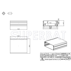 Aluminum Enclosure Case Split Body 122mm*45mm*140mm(W*H*L)