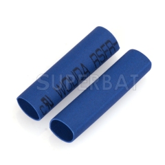 Wire Wrap Sleeve 3.5 mm Dia 18 mm Long Heat Shrink Tubing 100Pcs blue