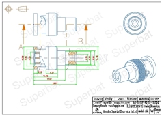 BNC Plug Male to RCA Jack Female Adapter Straight