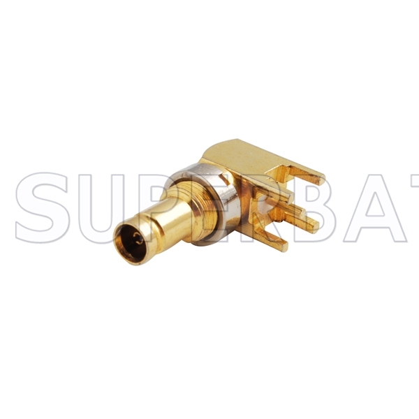 75 Ohm RF Connector 1.0/2.3(CC4/SSA) thru hole Jack Bulkhead RA vertica