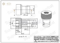 Goldplated BNC Jack Female to SMA Plug Male Adapter Straight
