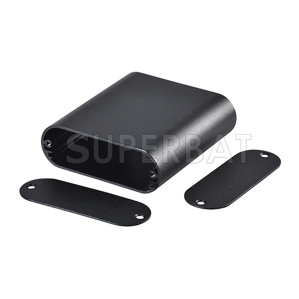 75*70*24mm (L*W*H) Black Aluminum Box Enclousure Case