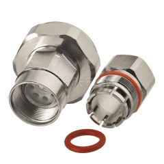 7/16 DIN Plug Male Connector Straight Clamp 1/2 inch Flexible