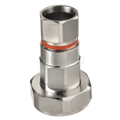 7/16 DIN Plug Male Connector Straight Clamp 1/2 inch Flexible