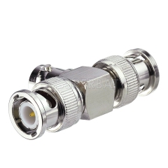 BNC Jack Female to 2 BNC Plug Male Adapter T-Shape