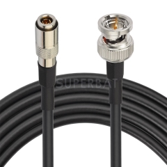 Superbat 5M DIN 1.0/2.3 to Male BNC Crimp Solder 75 Ohm Mini RG59 Belden(1855A) 6G-SDI 4K UHD HD Video Camera Coaxial Cable for Video Camera Moniter