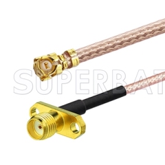 u.FL/IPX to SMA Female 2 Hole Flange Mount Panel ConnectorTBS UNIFY PRO 5G8 HV SMA PIGTAIL (U.FL) 5.8GHz Video TX/RX