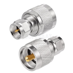 Type F Male to PL-259 / UHF Male Coaxial Adapter Connector for amateur radio TV Antenna Wireless LAN Devices