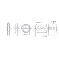 Superbat F Type Female Jack Bulkhead PCB Surface Mount Connector 75 Ohm