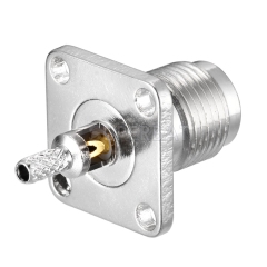 Superbat TNC Female Jack Straight 4 Hole Flange RF Connector for RG174 RG316 LMR100
