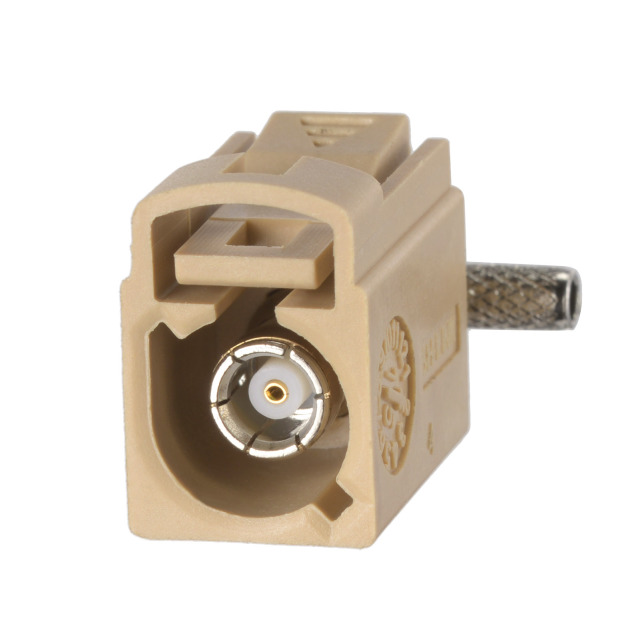 Superbat Beige Fakra Code I Female Right Angle Crimp Connector for RG316 RG174 Cable