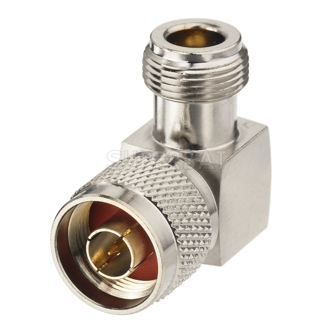 N Jack Female to N Plug Male Adapter Right Angle