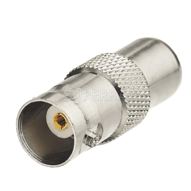 BNC Jack Female to TV Plug Male Adapter Straight