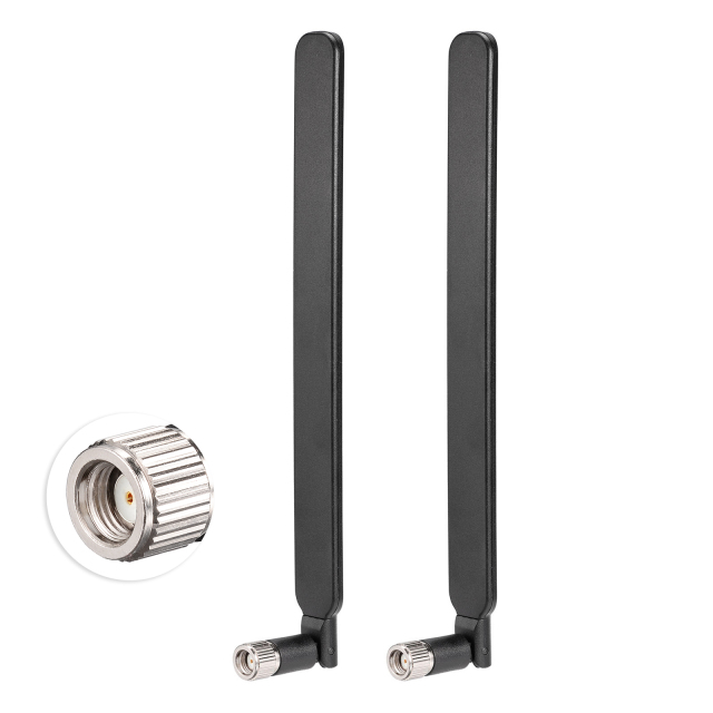 2PCS 4G LTE Antenna Wide Band 700-2600Mhz Omni Directional with RP-SMA Connector