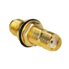 Superbat SMA Jack to SMA Jack Female bulkhead o-ring straight RF Coax adapter connector