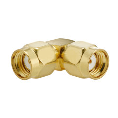 RP SMA Plug Female to RP SMA Plug Female Adapter Right Angle