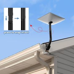 GODPEE Starlink Antenna Wall Mounting Kit Roof J-Pole Mount for Starlink Satellite Internet Installation Kit Accessories - Starlink Bracket Adjustable Angle