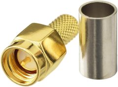 Superbat SMA Crimp Connectors Kit SMA Male + SMA Female Crimp Solder Connector Kit for RG58 RG142 RG400 RG303 RG141 LMR195 Low Loss Coax Cable 10-Pack