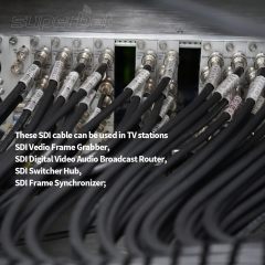 Superbat SDI Cable BNC Cable 3G/6G/12G Belden 1694A Cable 10ft, Supports HD-SDI/3G-SDI/4K Video Security Camera CCTV Systems, SDI Precision Video Cable