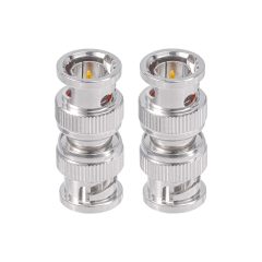 Superbat BNC Male to BNC Male Adapter 75 Ohm BNC Coupler Connector for 3G/6G HD SDI Cable Switcher CCTV Video Transmitter Camera System 2-Pack