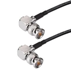 Superbat 3G/6G/12G SDI Cable 3ft BNC Cable 75 Ohm Thin Precision SDI Video Cable Right Angle Supports HD-SDI/3G-SDI/4K/8K Monitor Surveillance Camera CCTV System