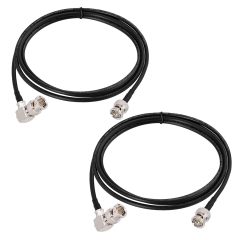 Superbat 3G 6G SDI Cable 6ft,BNC Male to Right Angle BNC Male 75 Ohm BNC Video Cable,Thin & Short Belden 1855A Coaxial Cable(2-Pack for HD Camera CCTV Monitor Video Switcher SDI Splitter etc
