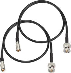Superbat DIN to SDI BNC Cable, DIN 1.0/2.3 to BNC Male Belden 1855A Cable 20inch for Blackmagic BMCC/BMPCC Video Assist 4K Transmissions HyperDeck Cameras 2pcs