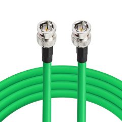 Superbat SDI Cable BNC Cable 3G/6G/12G SDI Cable 50ft (Belden 1694A Green), Supports UHD 3G-SDI/6G-SDI/4K/6K Video Decoder Converter, Precision Video Cable
