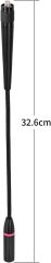 Superbat SMA Female Dual Band VHF/UHF 144/430MHz High Gain Soft Whip Antenna for Wouxun/TYT Radios Walkie Talkie etc.