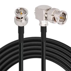 Superbat 3G 6G SDI Cable 3ft,BNC Male to Right Angle BNC Male 75 Ohm BNC Video Cable,Thin & Short Belden 1855A Coaxial Cable(2-Pack for HD Camera CCTV Monitor Video Switcher SDI Splitter etc