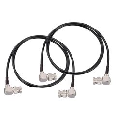 Superbat 3G/6G/12G SDI Cable 3ft BNC Cable 75 Ohm Thin Precision SDI Video Cable Right Angle Supports HD-SDI/3G-SDI/4K/8K Monitor Surveillance Camera CCTV System