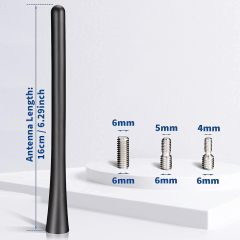 Bingfu Universal Car Roof Mount Antenna Mast 6.3 inch Vehicle Car Radio Antenna Replacement Compatible with Hyundai Infiniti Kia Nissan Toyota Fiat 500 Mazda 3 Subaru Forester Honda CRV Chrysler 200