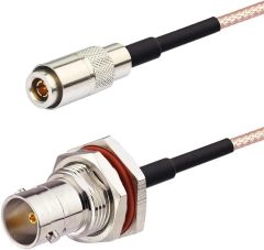 Bingfu DIN 1.0/2.3 Male to BNC Female 75 Ohm Vedio SDI Cable 12 inch 2-Pack for HD SDI 3G SDI Vedio Recorder Camera Assist Monitor Audio Gateway Hub Broadcast Router Frame Synchronizer Sync Converter