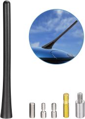 Bingfu Universal Vehicle Roof Mount Antenna Mast 6.3 inch Rubber Car Antenna Replacement Compatible with Ford Chevrolet GMC Jeep Dodge