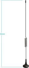 Bingfu Dual Band 978MHz 1090MHz 5dBi Magnetic Base SMA Male MCX Antenna (2-Pack) for Aviation Dual Band 978MHz 1090MHz ADS-B Receiver RTL SDR Software Defined Radio USB Stick Dongle Tuner Receiver