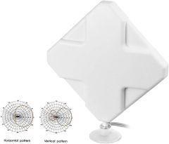 Bingfu High Gain 4G LTE Antenna 35dBi Panel MIMO SMA Male TS9 Antenna Compatible with 4G LTE Wireless CPE Router Mobile Hotspot MiFi Mobile Broadband Modem Industrial IoT Router Cellular Gateway