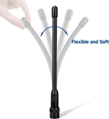 Eightwood BNC Handheld Scanner Antenna 2-Pack Dual Band 144/430MHz VHF UHF Flexible Ham Amateur Radio Antenna 6in for BC125AT BC75XLT Scanner ICOM IC-V8 IC-A14