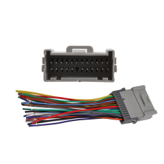 24 Pin Wire Harness Power Speaker Connector for Select 02-12 Buick Cadillac Chevrolet GMC Oldmobile Pontiac Hummer Saab Isuzu for Stereo Installation Downgrade or Upgrade Available